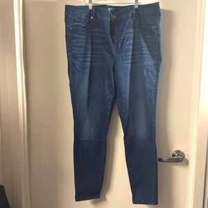 Terra & Sky Medium Wash Straight Jeans Size 18W